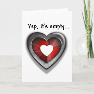 Tarjeta Festiva Corazón vacío