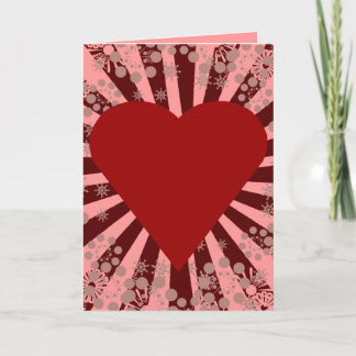 Tarjeta Festiva Corazón vibrante