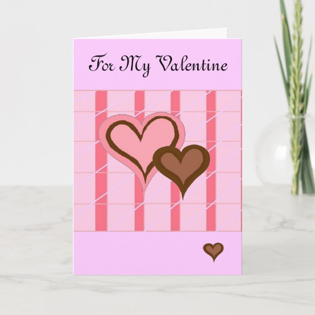 Tarjeta Festiva Corazones (Anverso)