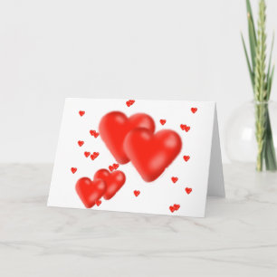 Tarjeta Festiva corazones