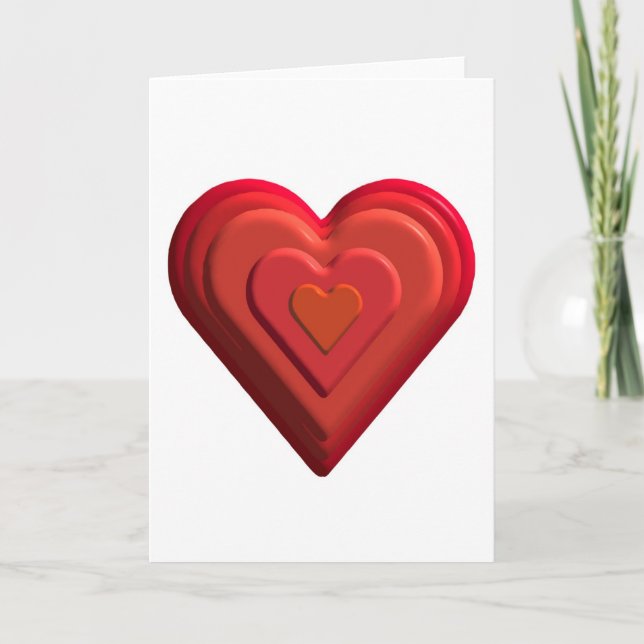 Tarjeta Festiva Corazones (Anverso)