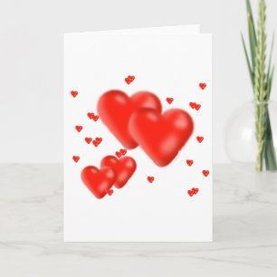 Tarjeta Festiva corazones