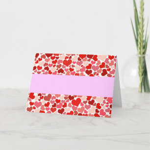 Tarjeta Festiva Corazones de amor