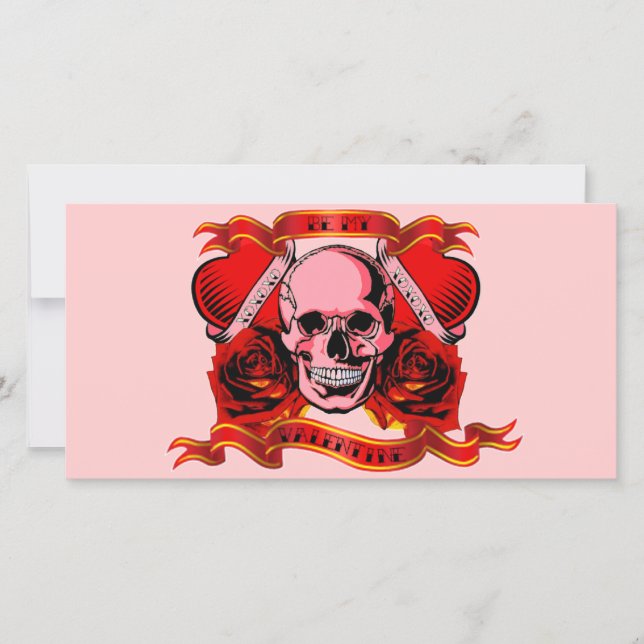 Tarjeta Festiva Corazones de San Valentín (Anverso)