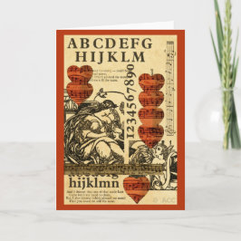 Tarjeta Festiva Corazones de San Valentín