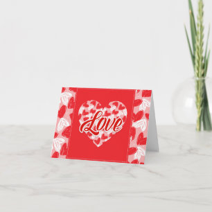 Tarjeta Festiva Corazones de San Valentín "con amor" - Personaliza