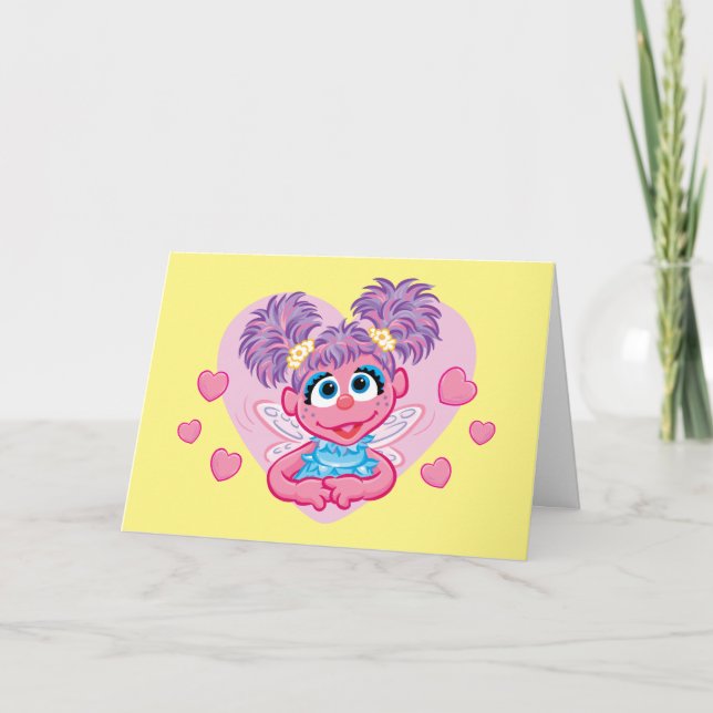 Tarjeta Festiva Corazones de San Valentín de Abby Cadabby Gráfico (Anverso)