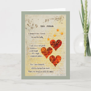 Tarjeta Festiva Corazones de sueños de San Valentín