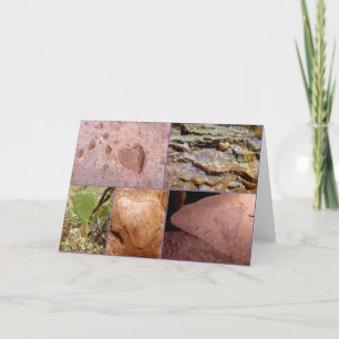 Tarjeta Festiva Corazones en la naturaleza