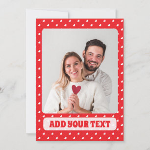 Tarjeta Festiva Corazones Feliz Día de San Valentín Patrón de Amor