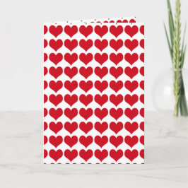 Tarjeta Festiva Corazones rojos ~ Día de San Valentín