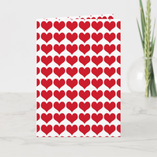 Tarjeta Festiva Corazones rojos ~ Día de San Valentín
