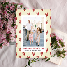 Corazones rojos elegantes foto del Día de San Vale