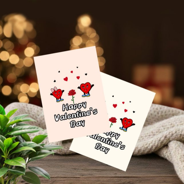 Tarjeta Festiva Corazones rojos lindos (Subido por el creador)