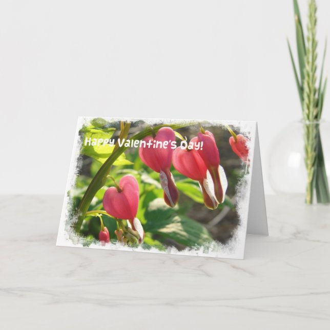 Tarjeta Festiva Corazones sangrantes de San Valentín (Anverso)