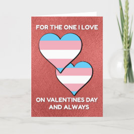 Tarjeta Festiva Corazones Trans San Valentín