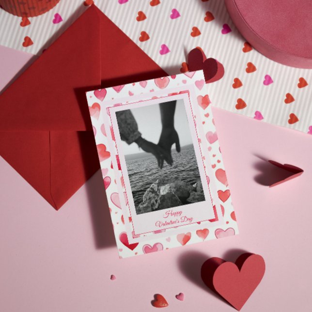 Tarjeta Festiva Corazones Vibrantes | Nombre Personalizado | Día d (Subido por el creador)