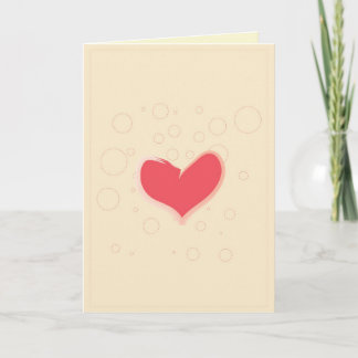 Tarjeta Festiva Corazones y círculos