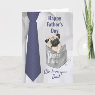 Tarjeta Festiva Corbata de bolsillo moderna para el día del padre