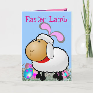 Tarjeta Festiva Cordero de Pascua