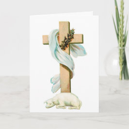 Tarjeta Festiva Cordero de Pascua