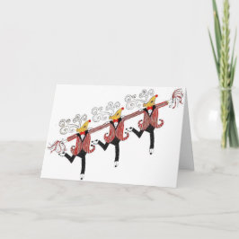 Tarjeta Festiva Coristas del reno