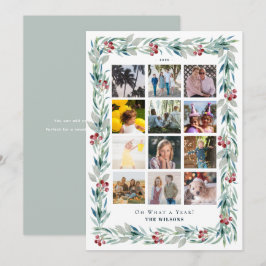 Tarjeta Festiva Corona de Verdor Qué Año en Revisión 12 Fotos