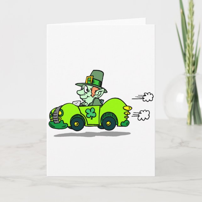 Tarjeta Festiva Corredor del Leprechaun (Anverso)