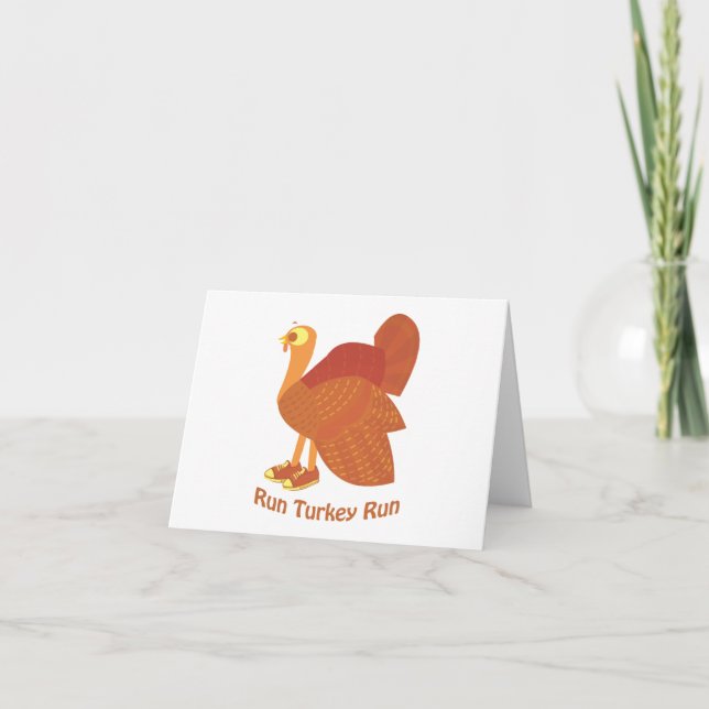 Tarjeta Festiva Correr, Turquía, correr (Anverso)