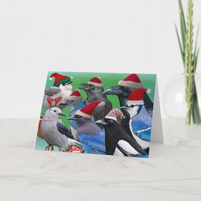 Tarjeta Festiva Corvid Navidades (Anverso)
