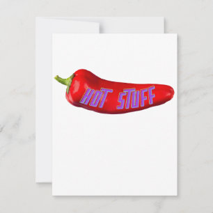 Tarjeta Festiva Cosas calientes divertidas Red Chili Pepper