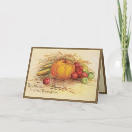 Tarjeta Festiva Cosecha de otoño