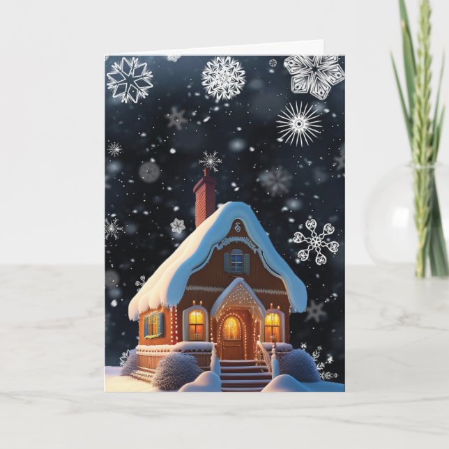 Tarjeta Festiva Cosmo Holiday Gingerbread (Anverso)