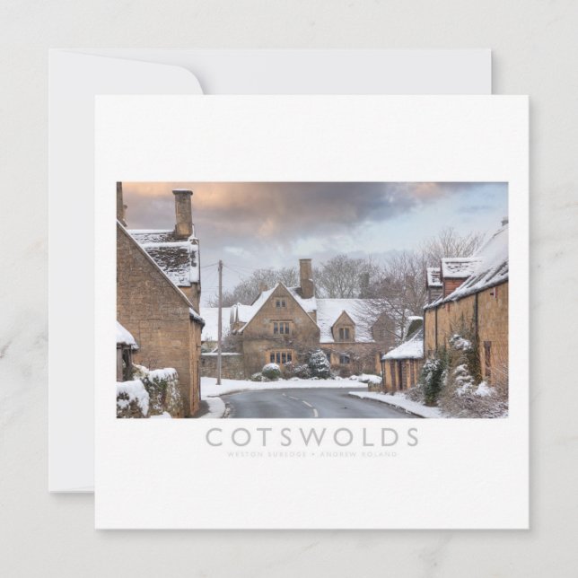 Tarjeta Festiva Cotswolds (Anverso)