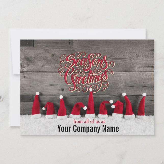 Tarjeta Festiva Country Holiday Wiers Corporate (Anverso)