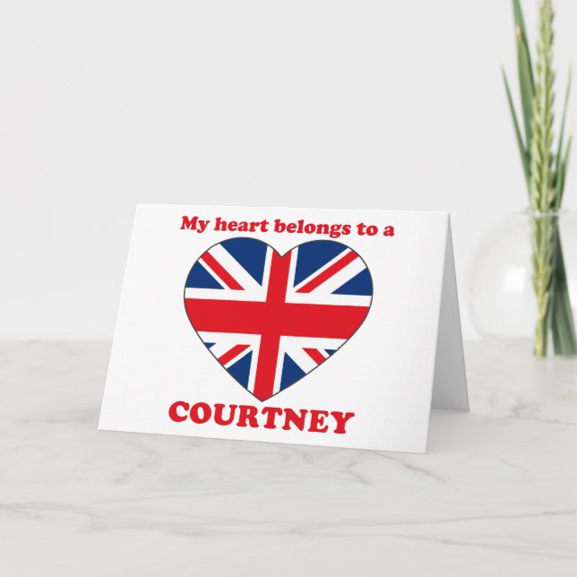 Tarjeta Festiva Courtney (Anverso)