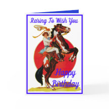 Cowgirl Horse Happy Birday