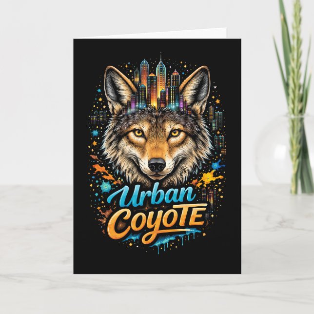 Tarjeta Festiva Coyote Urbano (Anverso)