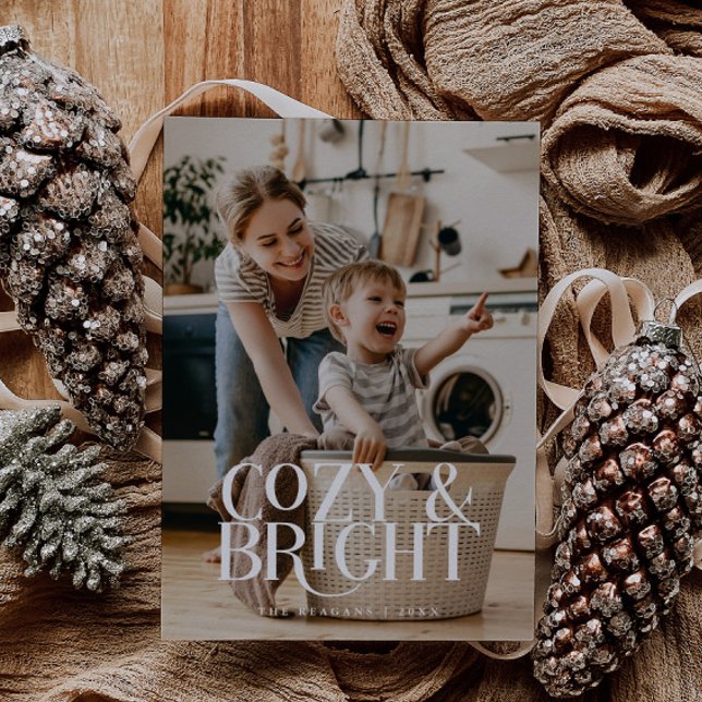 Tarjeta Festiva Cozy Bright Elegant Photo  (Subido por el creador)