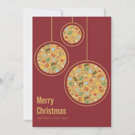 Tarjeta Festiva Cozy Christmas & Happy New Year Card