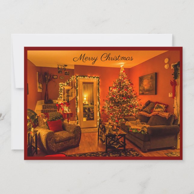 Tarjeta Festiva Cozy Holiday (Anverso)