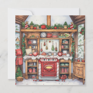 Tarjeta Festiva Cozy Merry Christmas Card