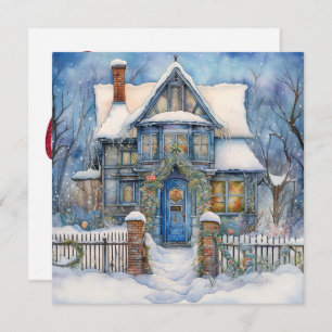 Tarjeta Festiva Cozy Merry Christmas Card