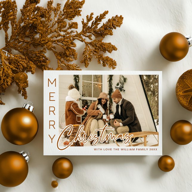 Tarjeta Festiva Cozy Winter Family 4-Photo Christmas Cards |  (Subido por el creador)