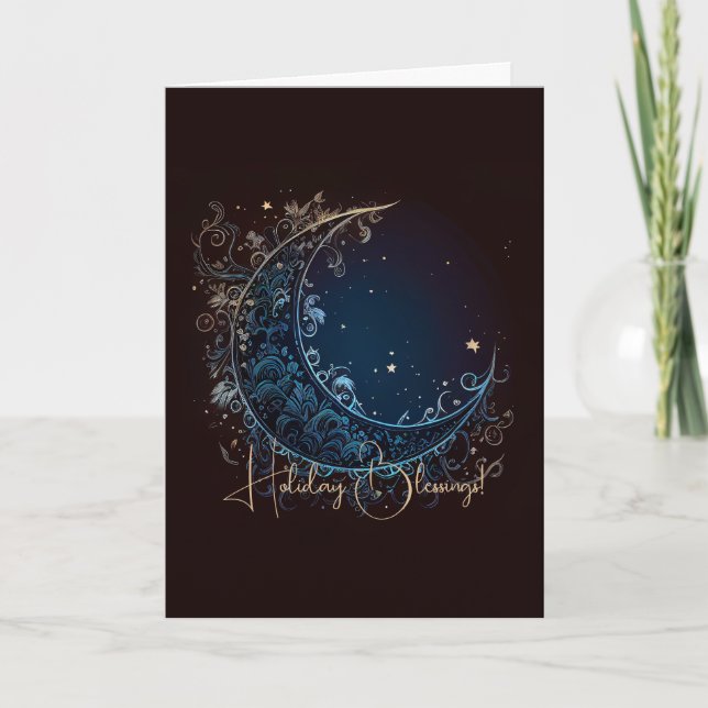 Tarjeta Festiva Craete Tu Propia Luna Mágica Filigrera (Anverso)