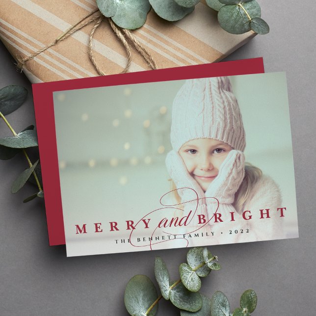 Tarjeta Festiva Cranberry | Foto de Merry y Bright (Subido por el creador)