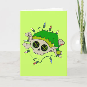 Tarjeta Festiva Cráneo del duende