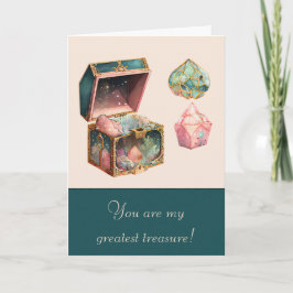 Tarjeta Festiva Crea tu propia caja mágica y cristales