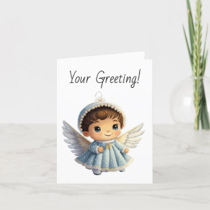 Tarjeta Festiva Crea tu propia chica, Navidades de Angel