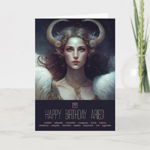 Tarjeta Festiva Crea tu propia diosa del signo zodiacal Aries